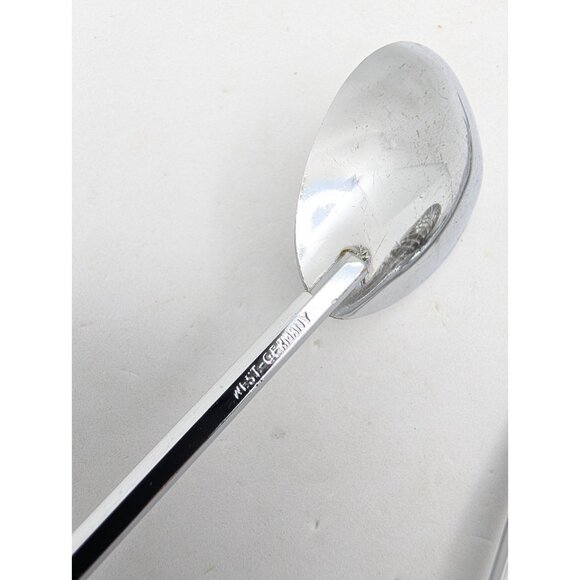 MCM 3 Barware strainer, Stirrer & fork pick faux wood handle bakelite? metal - Picture 6 of 15